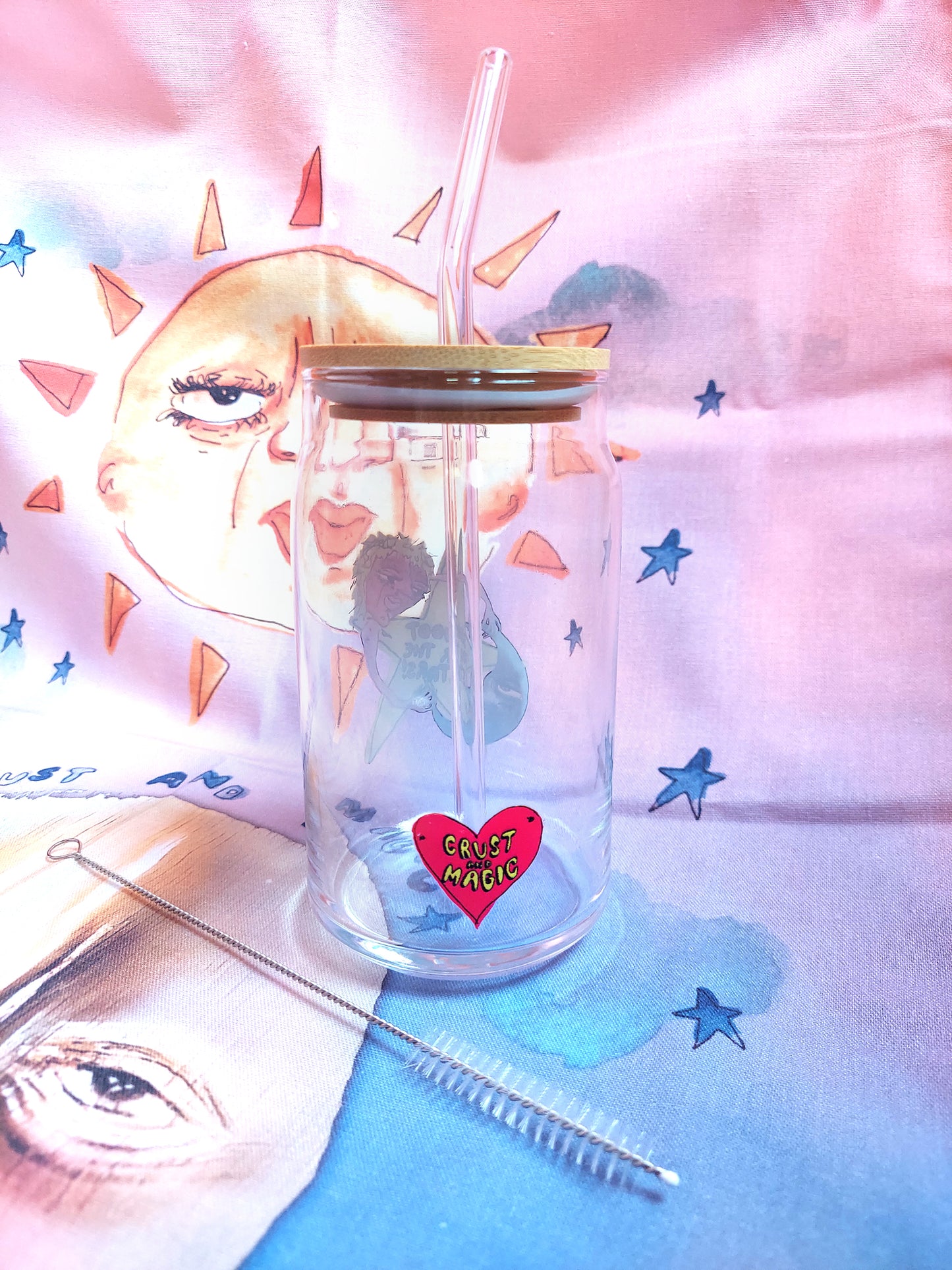 Shoot for the Stars Glass