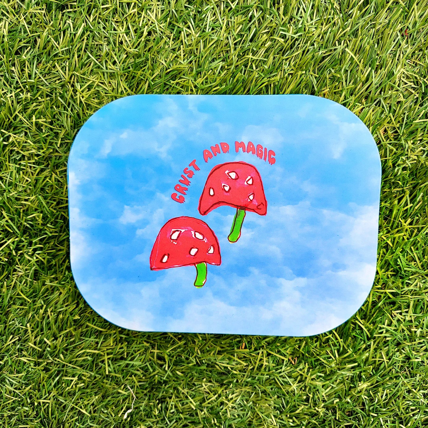 MUSHROOM FAIRY TRAY WITH MAGNETIC LID