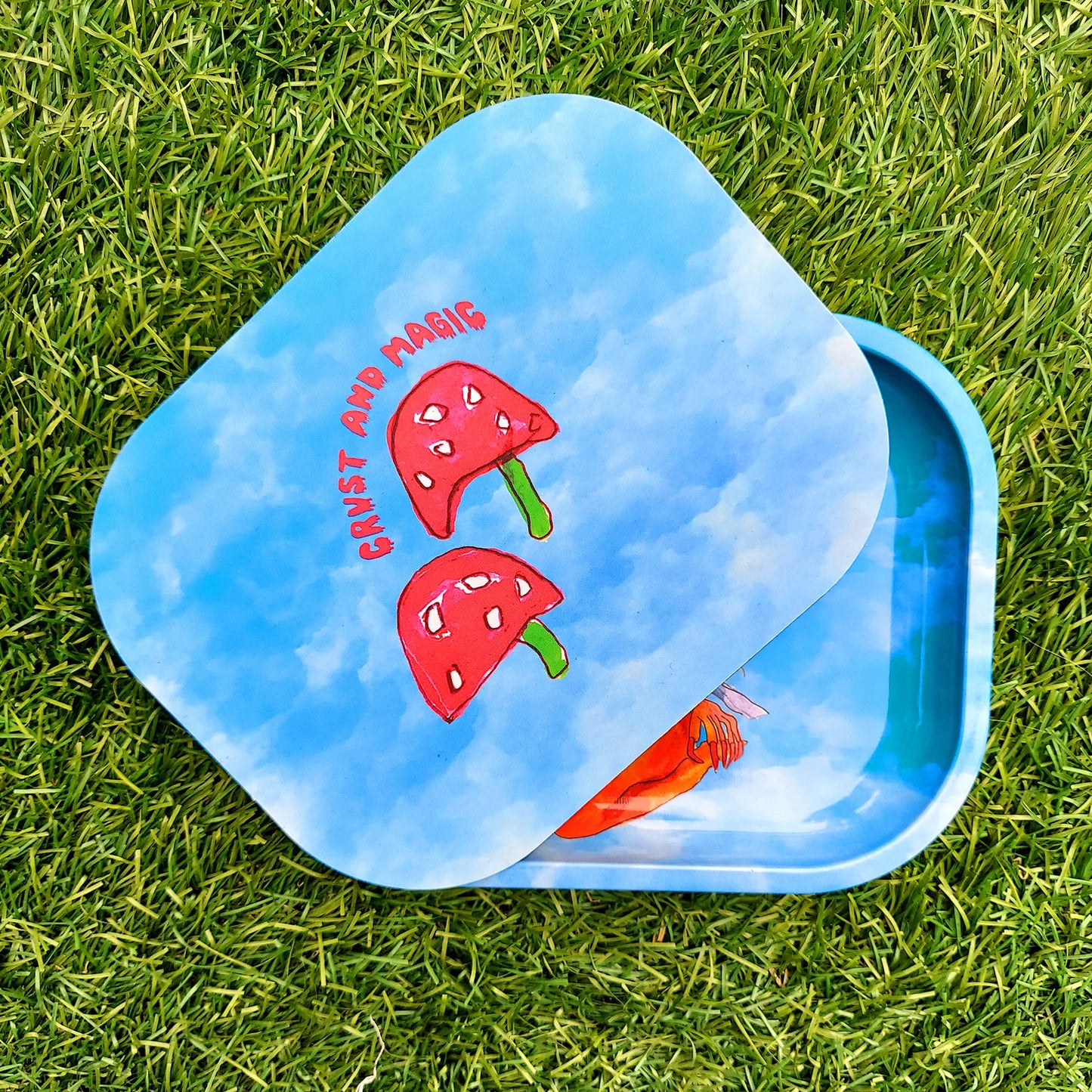 MUSHROOM FAIRY TRAY WITH MAGNETIC LID