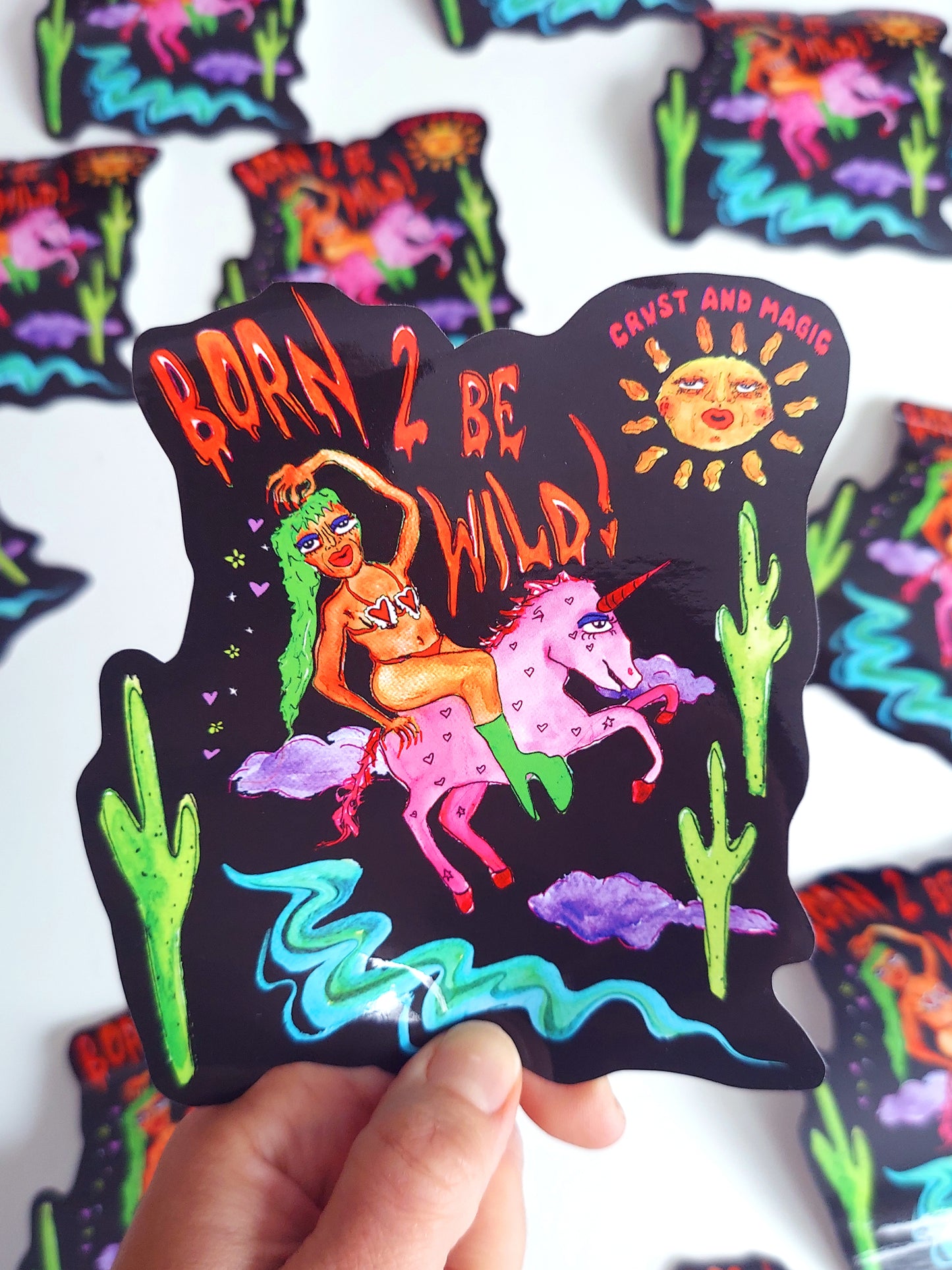 Born 2 Be Wild Sticker