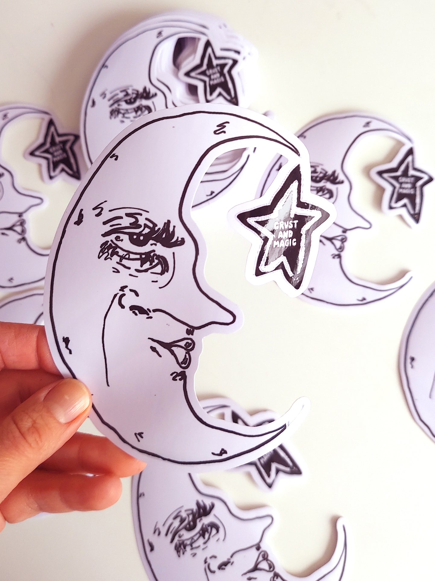 Crescent Moon Sticker