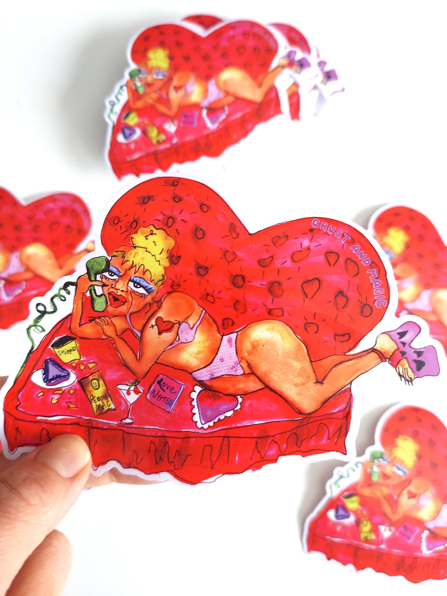 Hangin On The Telephone Sticker