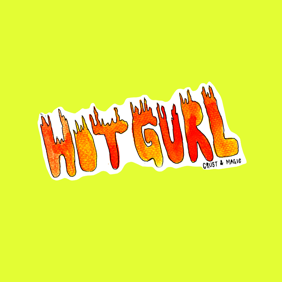 HOT GURL STICKER