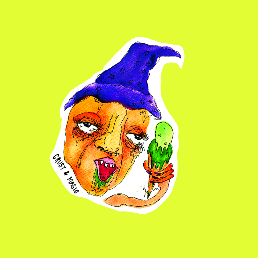 ICE CREAM WIZARD STICKER