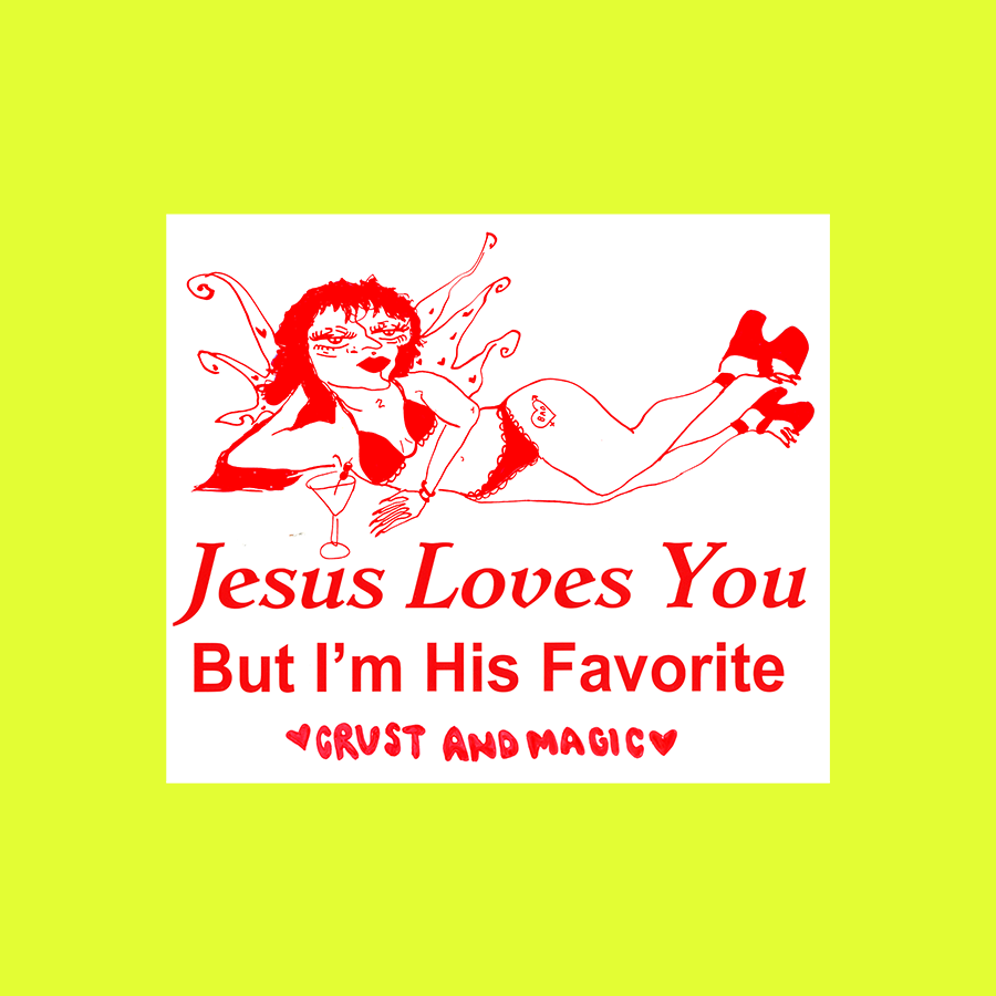 JESUS LOVES U STICKER