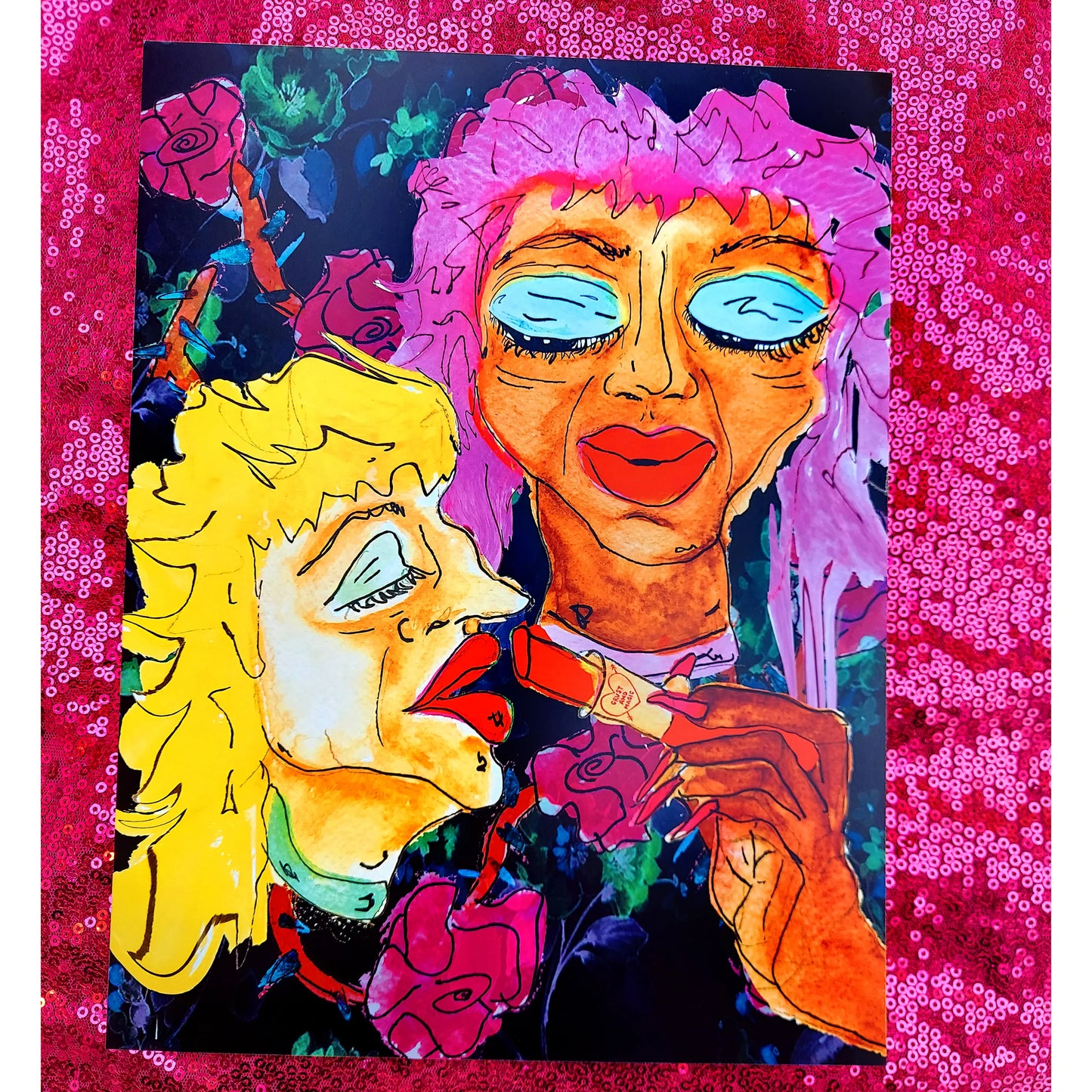 Lipstick print