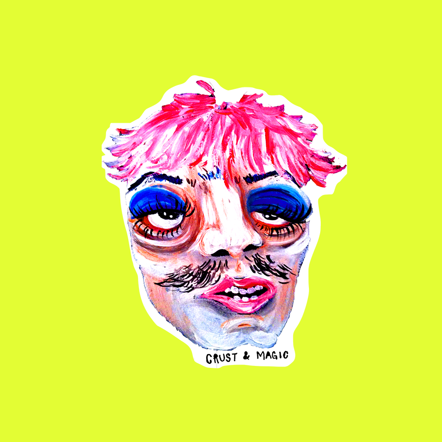 PINK HAIRDO STICKER