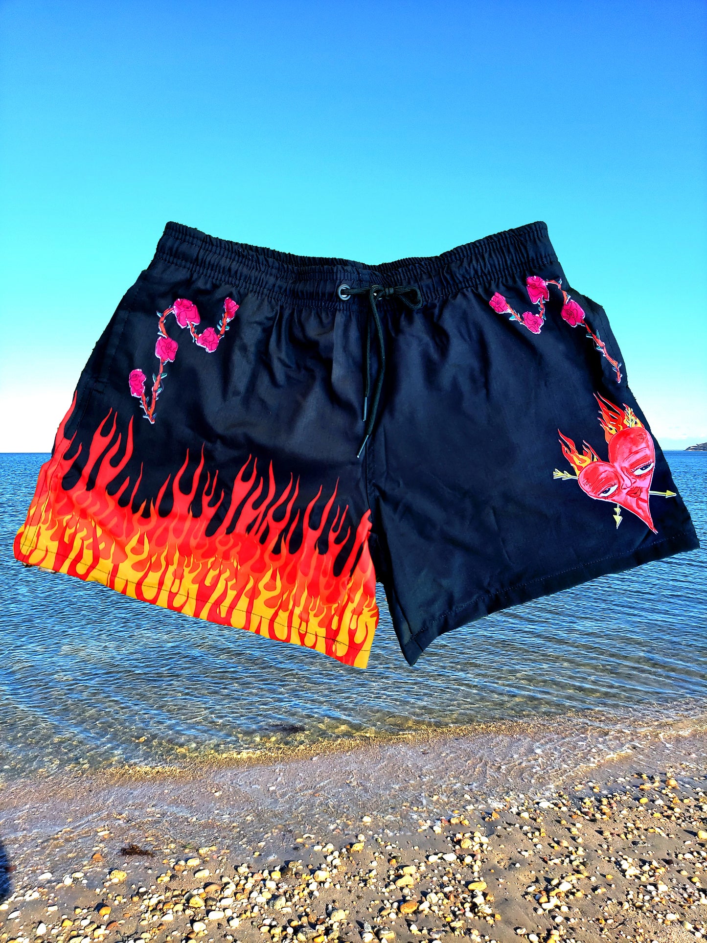 Burning Luv Swim Shorts
