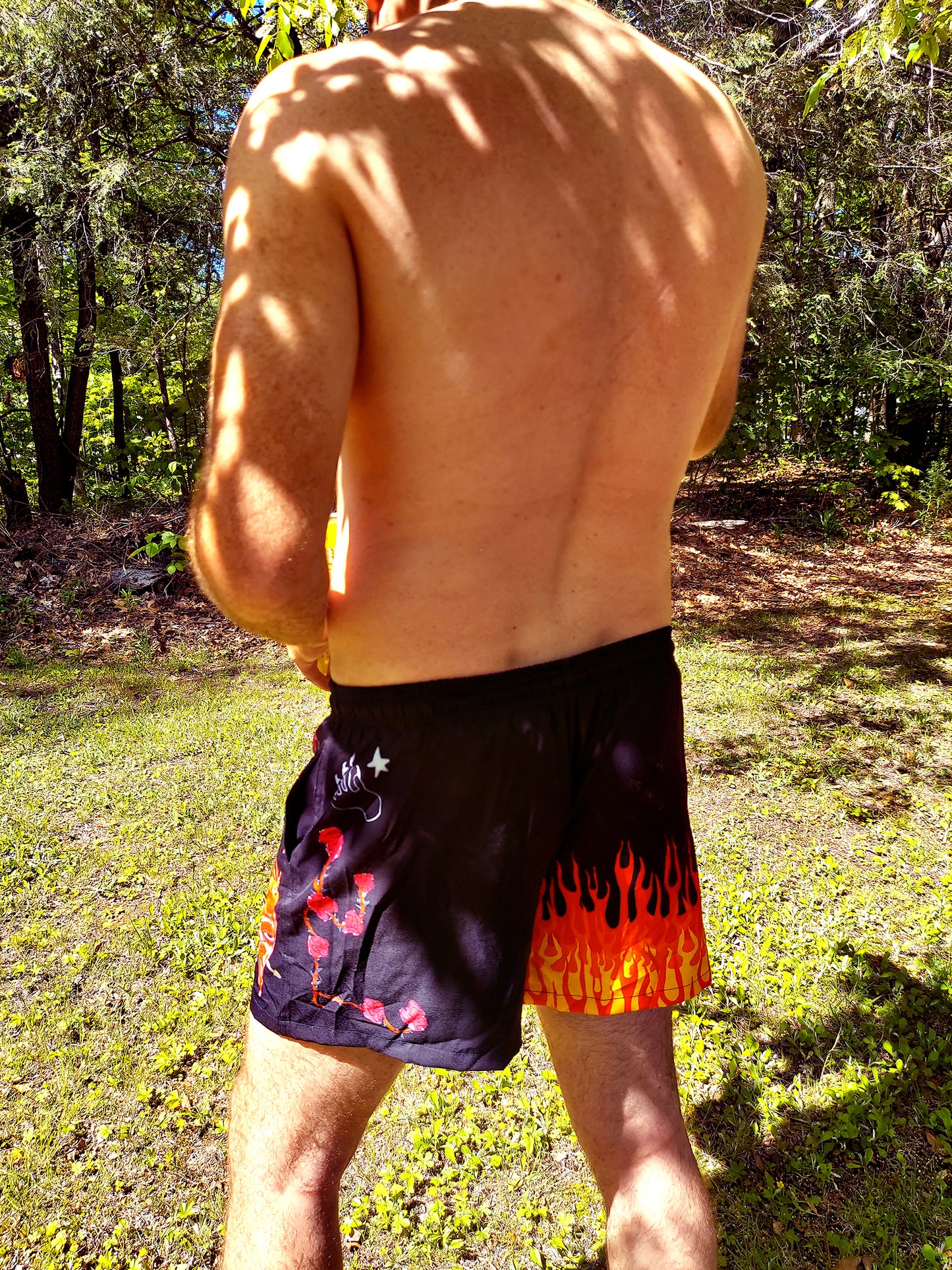 Burning Luv Swim Shorts