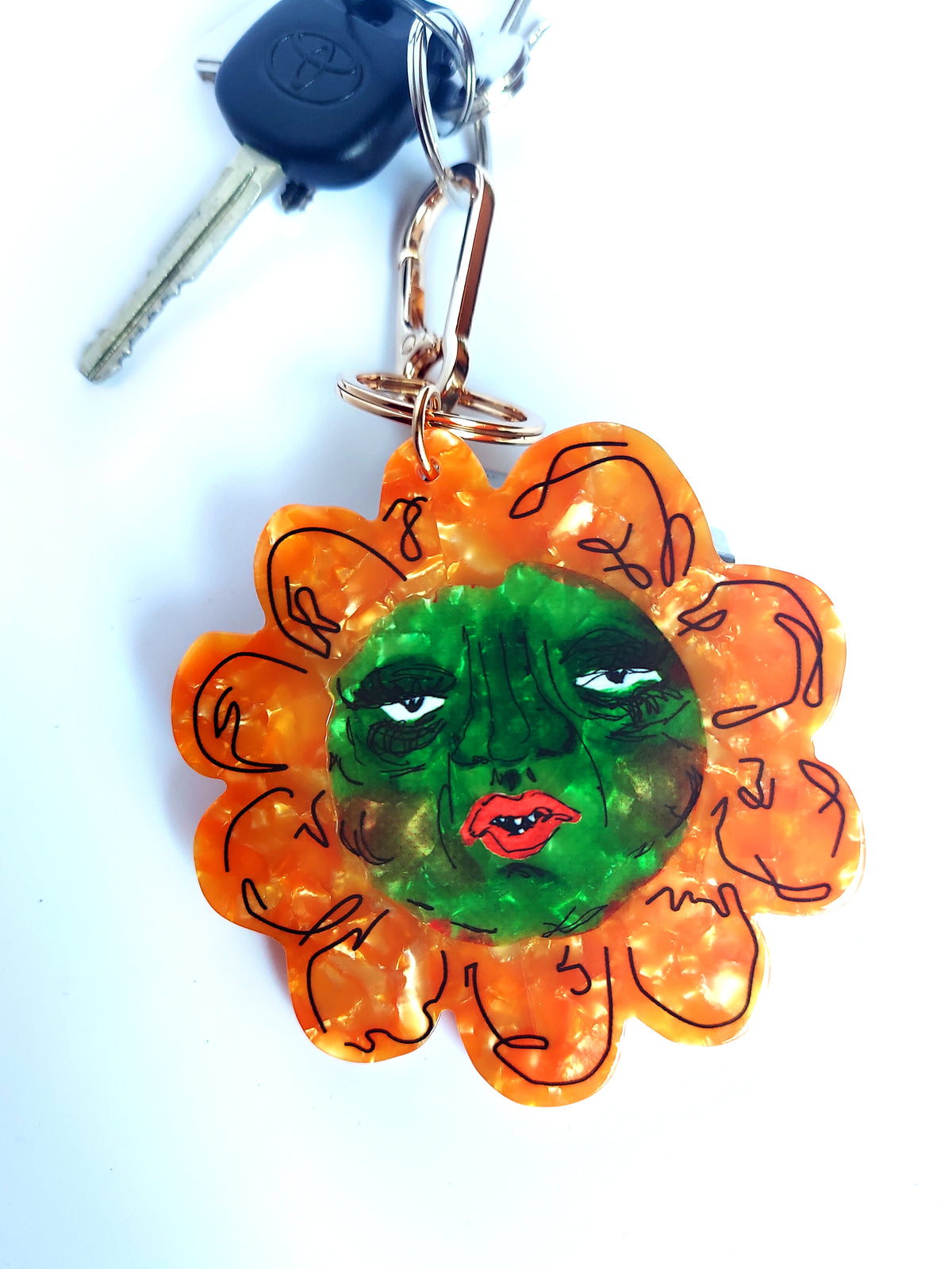 Flower Bag Charm