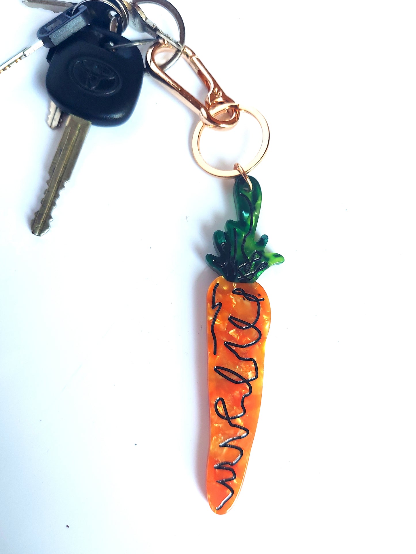 Carrot Bag Charm