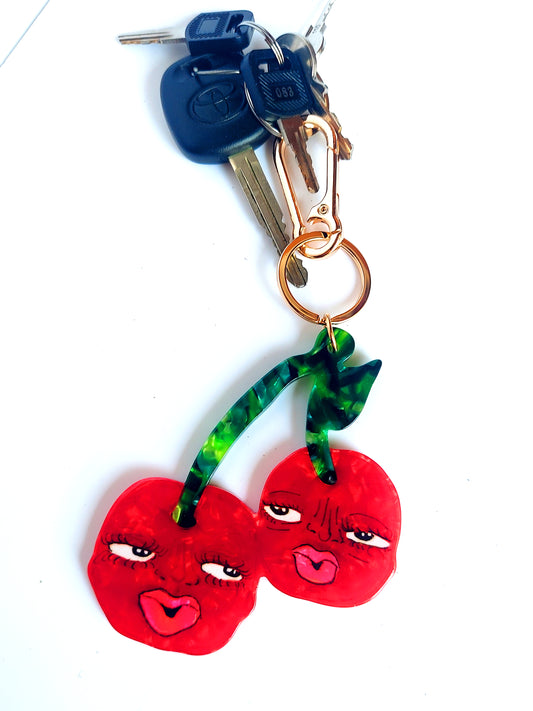 Cherry Bag Charm