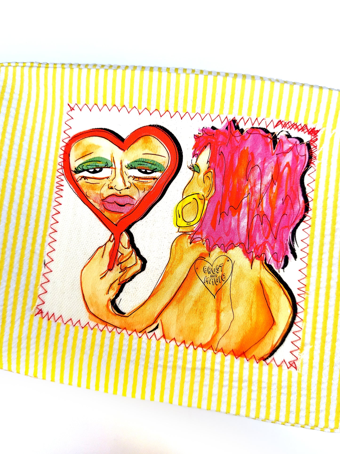 Heart Mirror Pouch