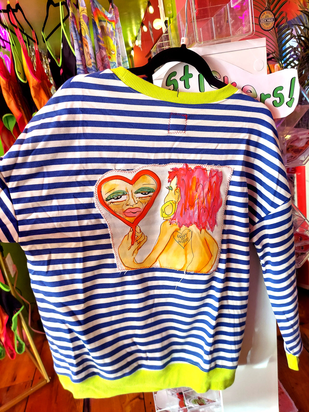 Face Striped Sweater