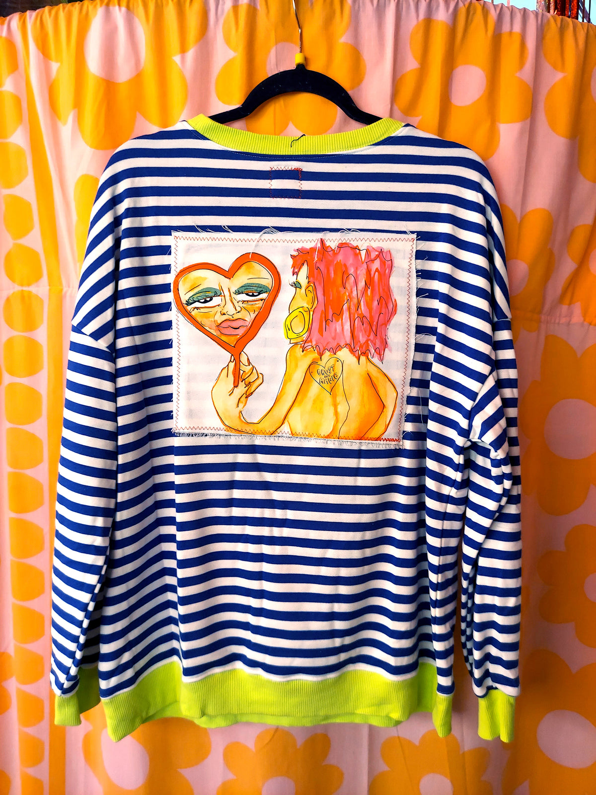 Face Striped Sweater