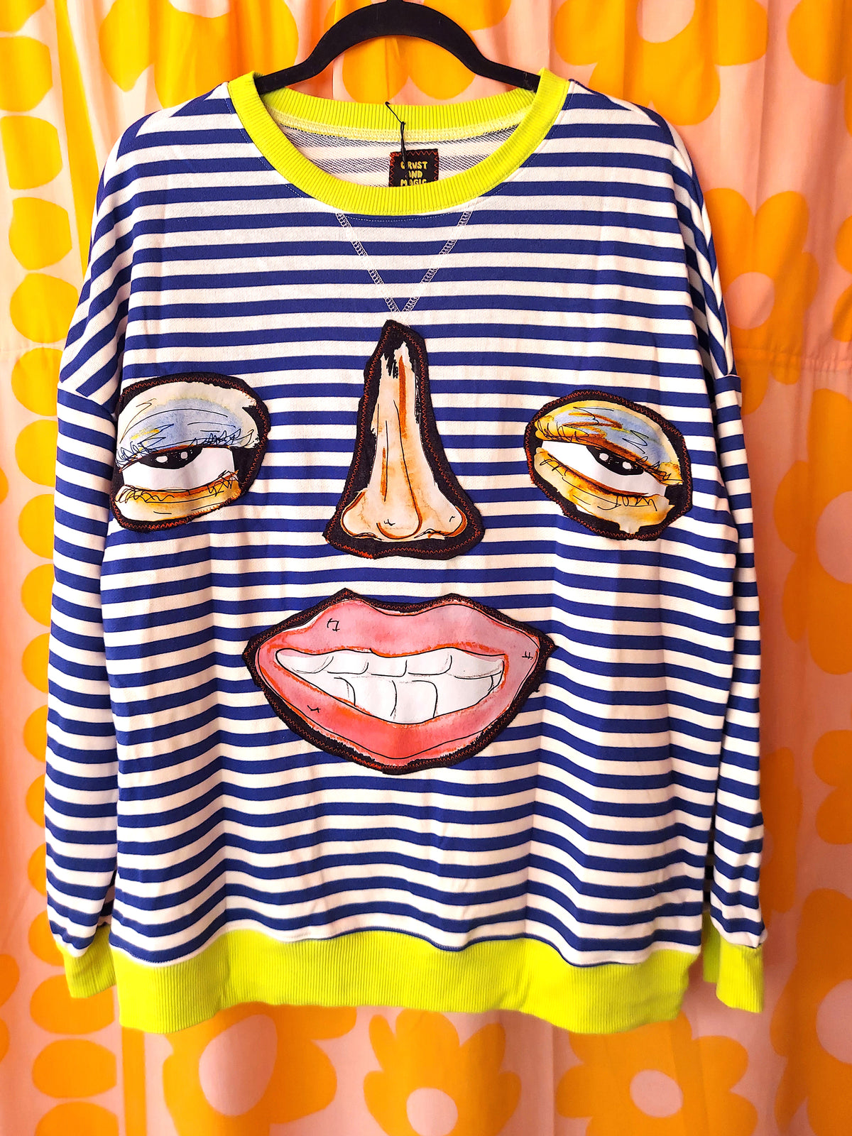 Face Striped Sweater