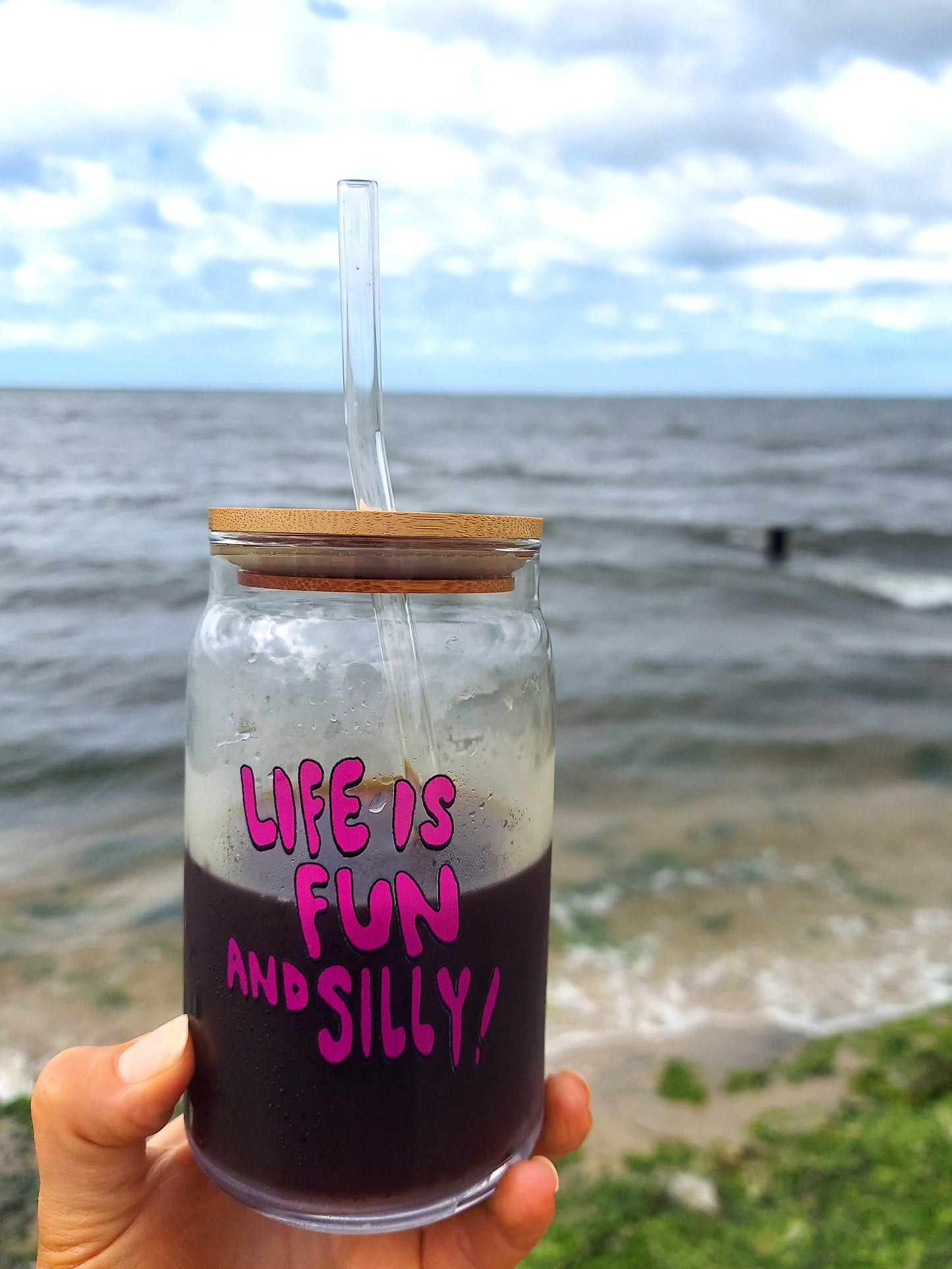 Life is Fun and Silly Glass