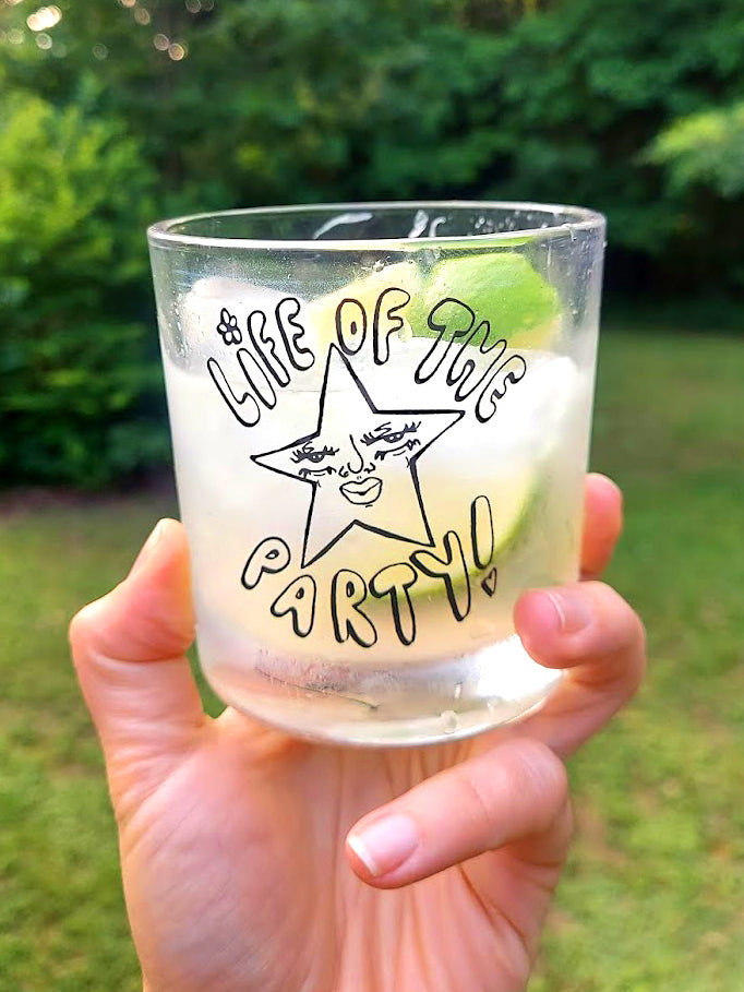 Life of the Party Rocks Glass