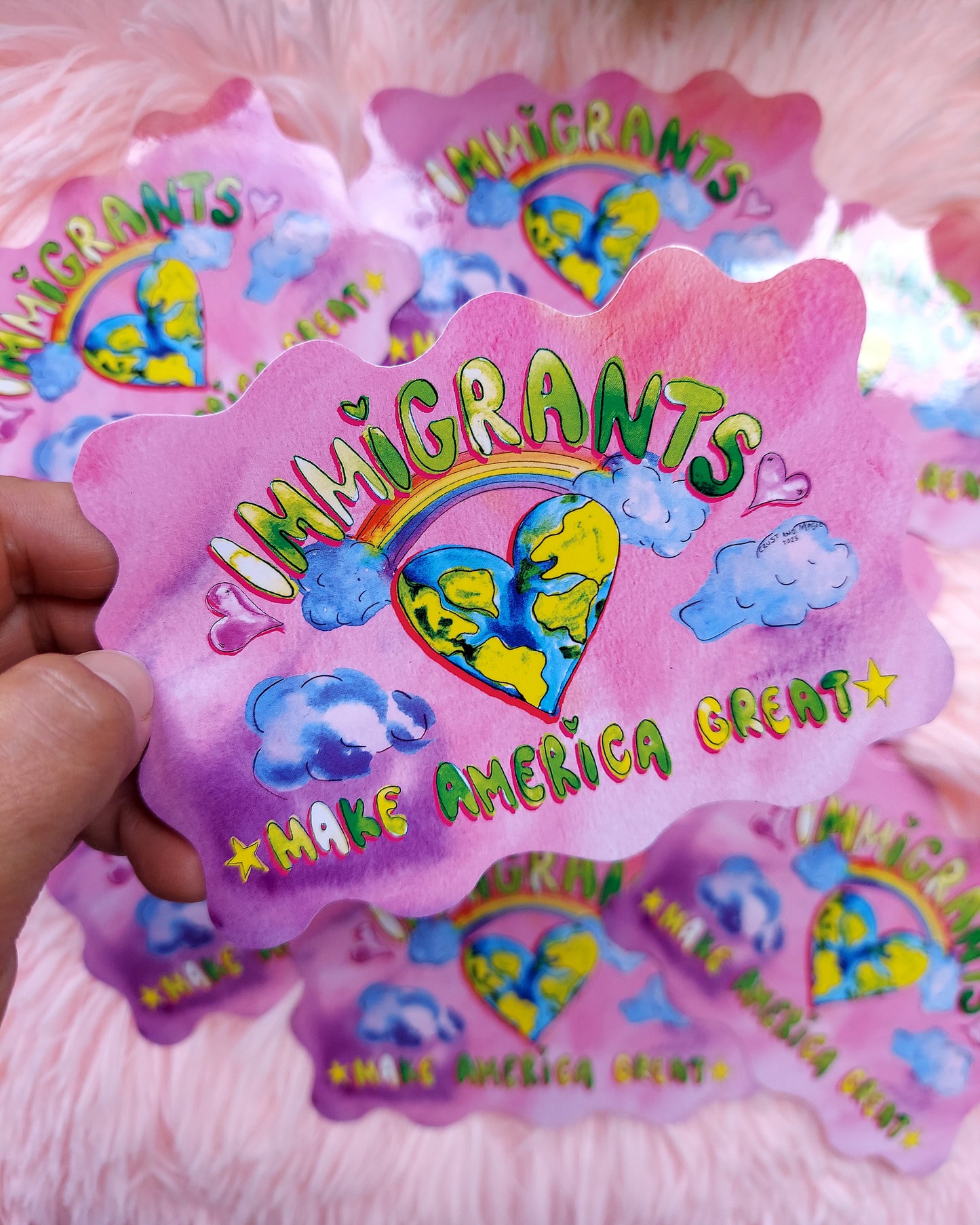 Immigrants Make America Great sticker