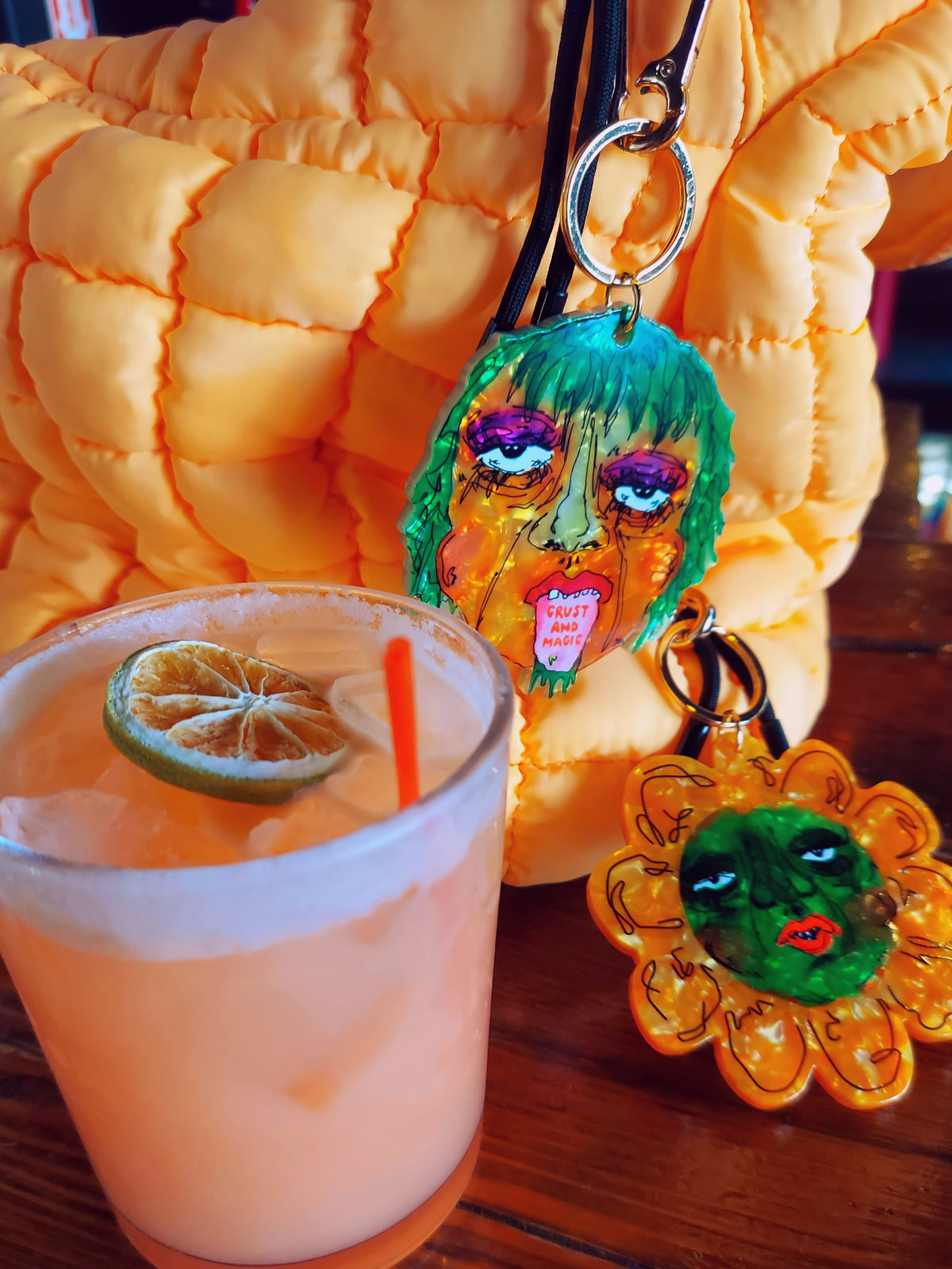 Flower Bag Charm