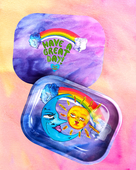 "HAVE A GREAT DAY" TRAY WITH MAGNETIC LID