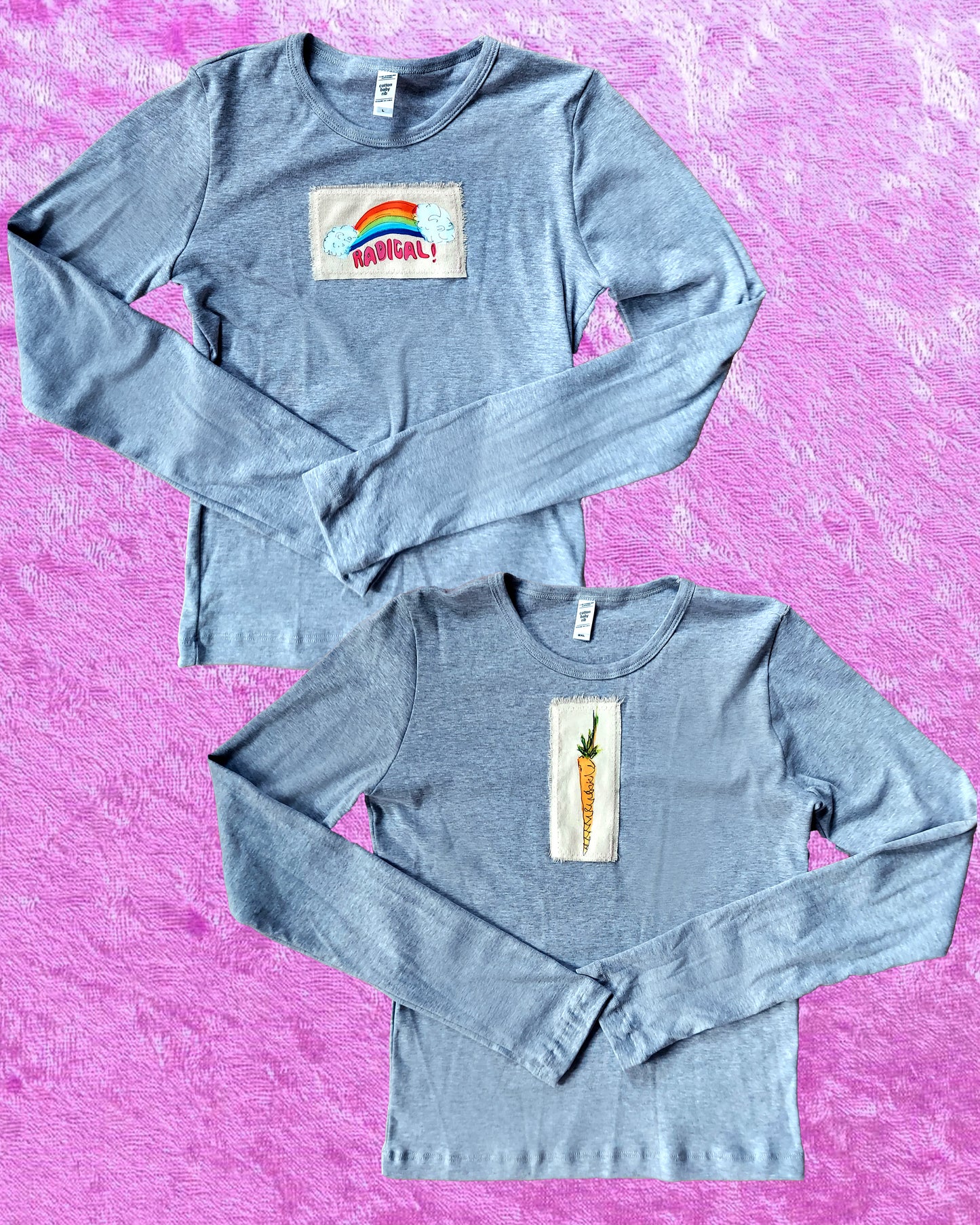 Heather Grey Ribbed Long Sleeve