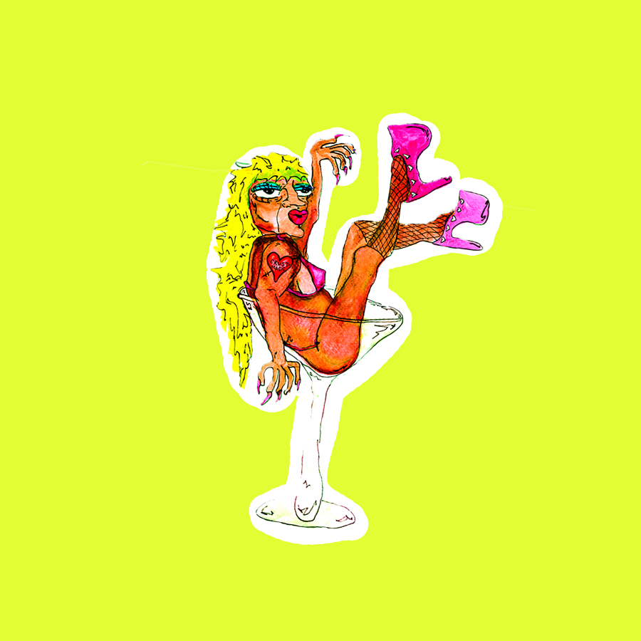 COCKTAIL VIXEN STICKER