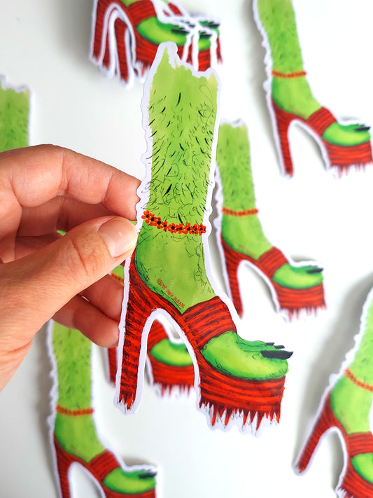 Green Heel Sticker
