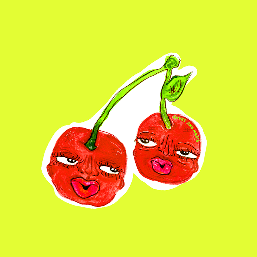 Cherries sticker