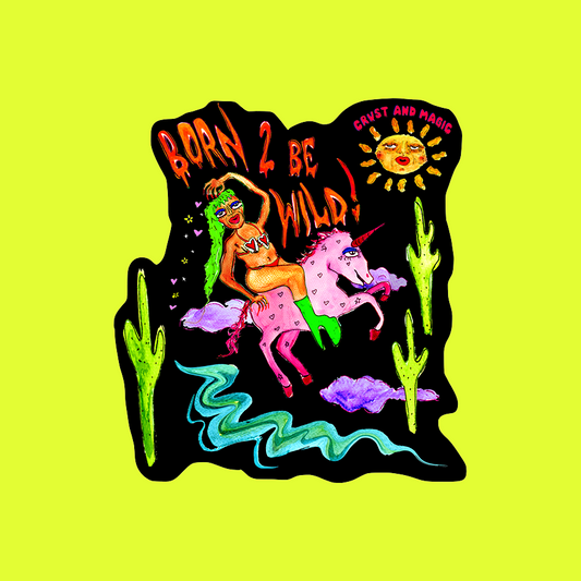 BORN 2 BE WILD STICKER