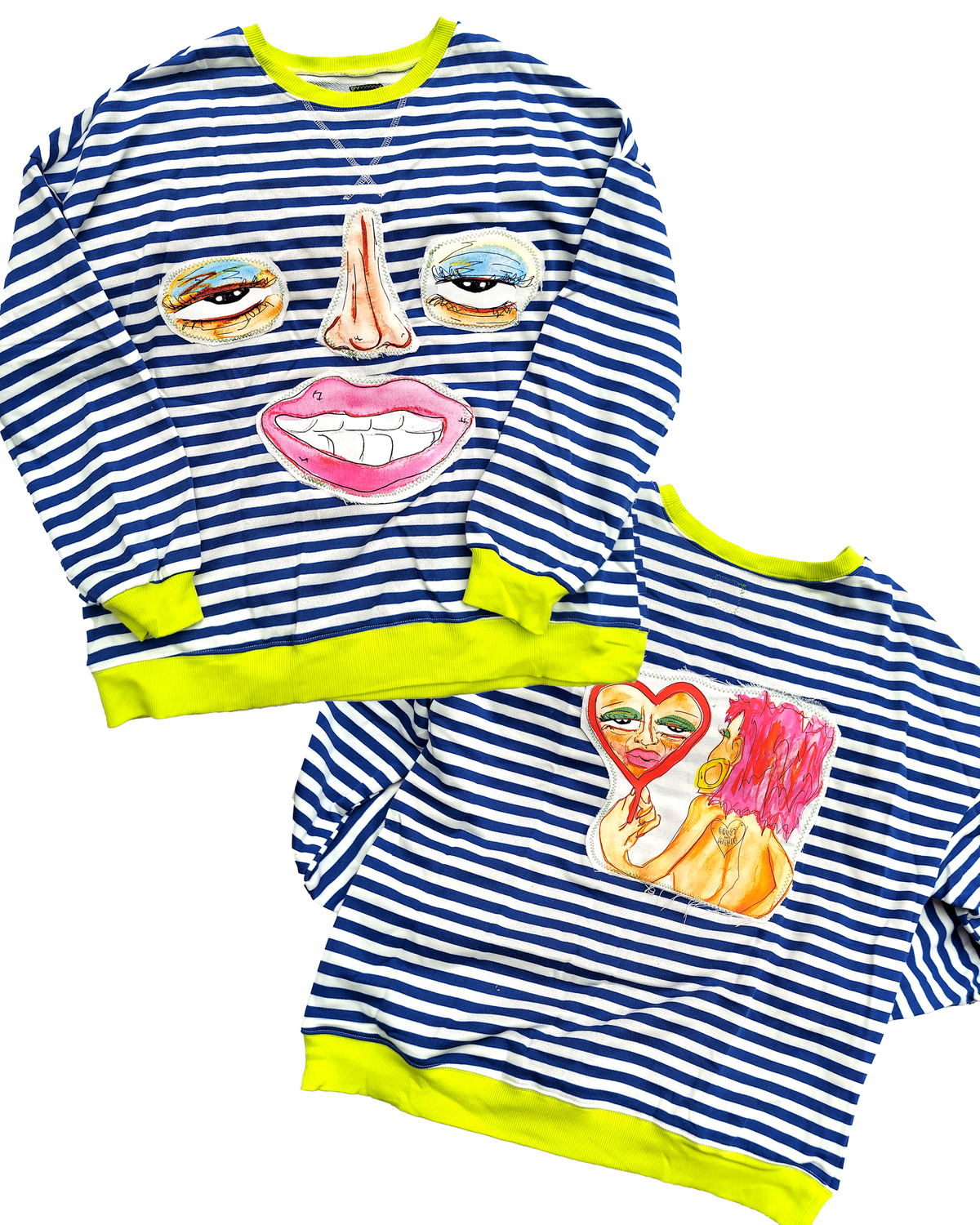 Face Striped Sweater